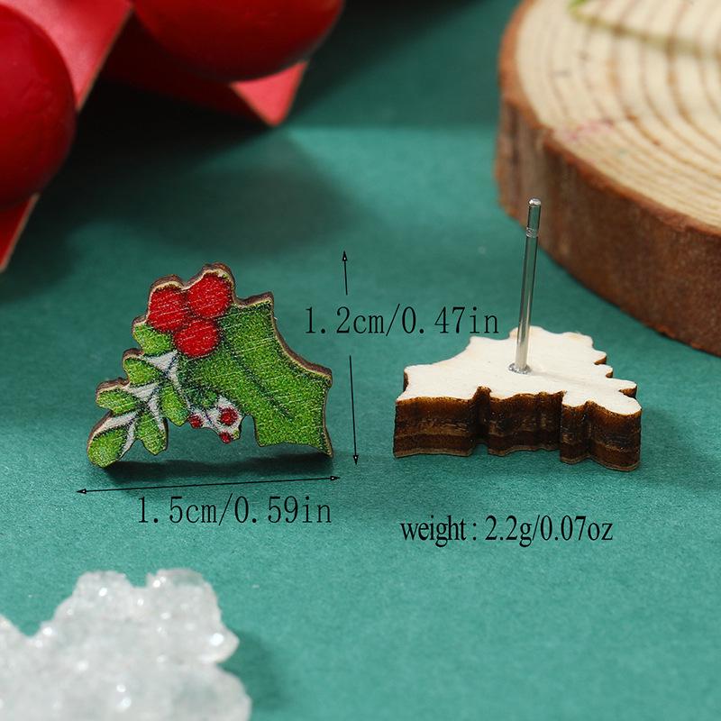 Christmas Gift Box: Snowman, Santa, Reindeer, Gingerbread, Candy Cane, Snowflake Socks & Wooden Earrings