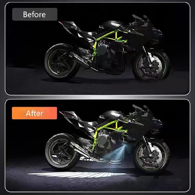 Motorcycle Angels Wing Projection Light Kit 2Pcs Angels Wing Door Lighting Courtesy Projector Waterproof