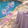 4D Foil Balloon Rainbow Holographic Round Balloons Creative Transaprent Balloons  Event Birthday