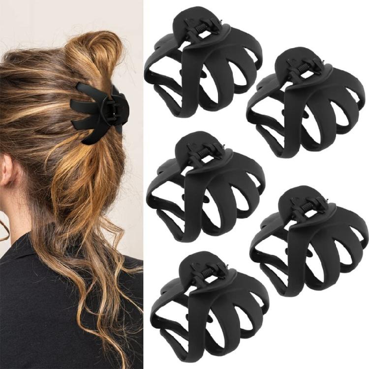Creative Matte Claw Hair Clip Practical Plastic Hairpieces Easy Hairstyling Long Hair Decoration Suitable For Women