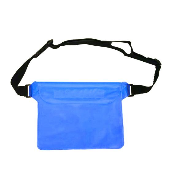 

Waterproof Phone Pouch Touch Large Capacity Universal Sensitive Tablet Phone Shoulder Waist Pack синій