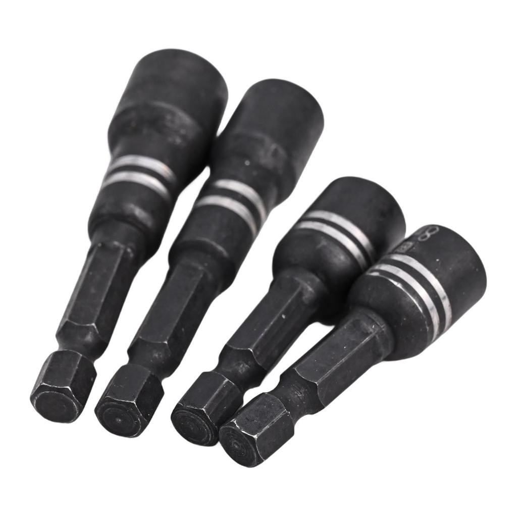 4Pcs Magnetic Socket Nut Driver Drill Bit Set Hexagonal Handle Tool Accessories Hexagonal Socket Hand Tools