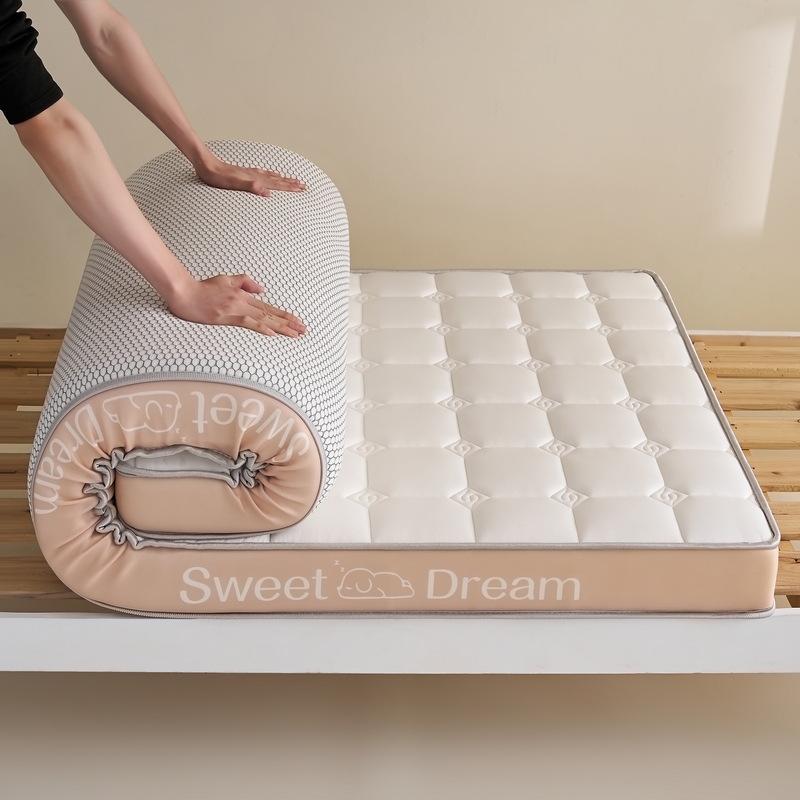 2026 New Milk Silk Latex Memory Foam Mattress for Dormitory Bunk Bed, Non-slip Single Size for Rental Rooms