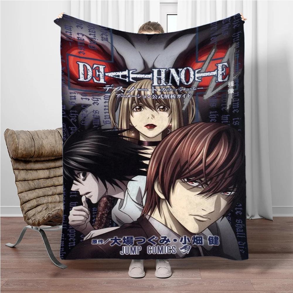 Japanese Anime Blanket DEATH-NOTE Children Warm Soft Blankets for Sofa Bed Cover Blanket Suitable for Birthday Souvenir Gifts