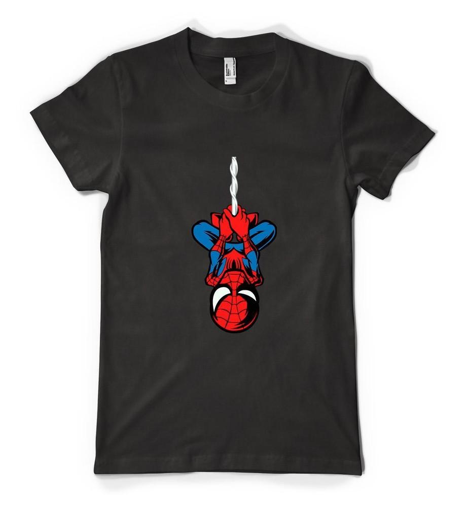 

Marvellous Hanging Spiderman Superhero Web Personalised Unisex Kids T Shirt XL