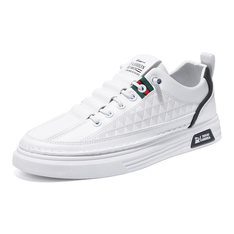 Men's shoes, 2025 summer new white shoes, casual shoes, trends, versatile sneakers, breathable soft leather shoes, men
