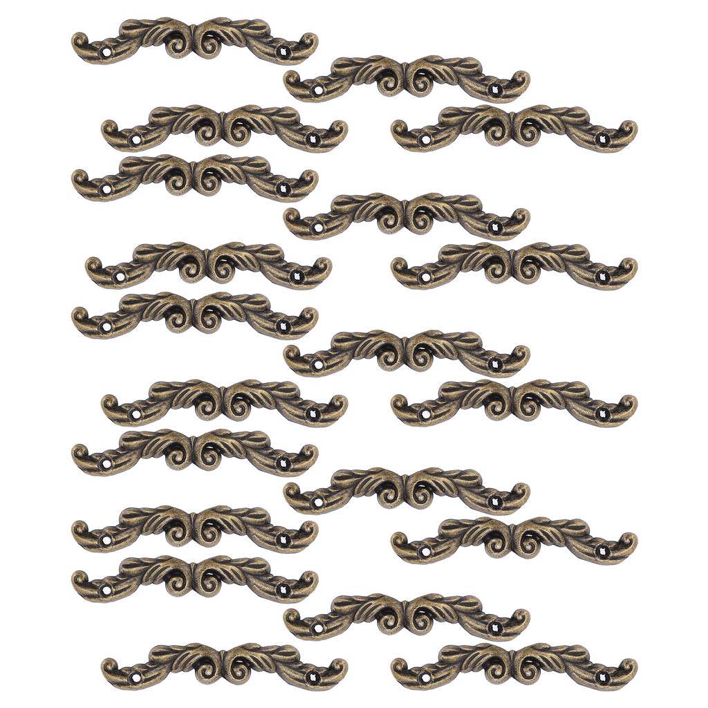 20pcs Drawer Handles Mini Vintage Antique Green Bronze Drawer Pulls with Screws For Wooden Box