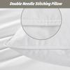 2pcs 90% Goose Feather Down Pillows, Hotel Pillows for Sleeping, Breathable Cotton Cover, Fluffy Support Back, Stomach Sleepers