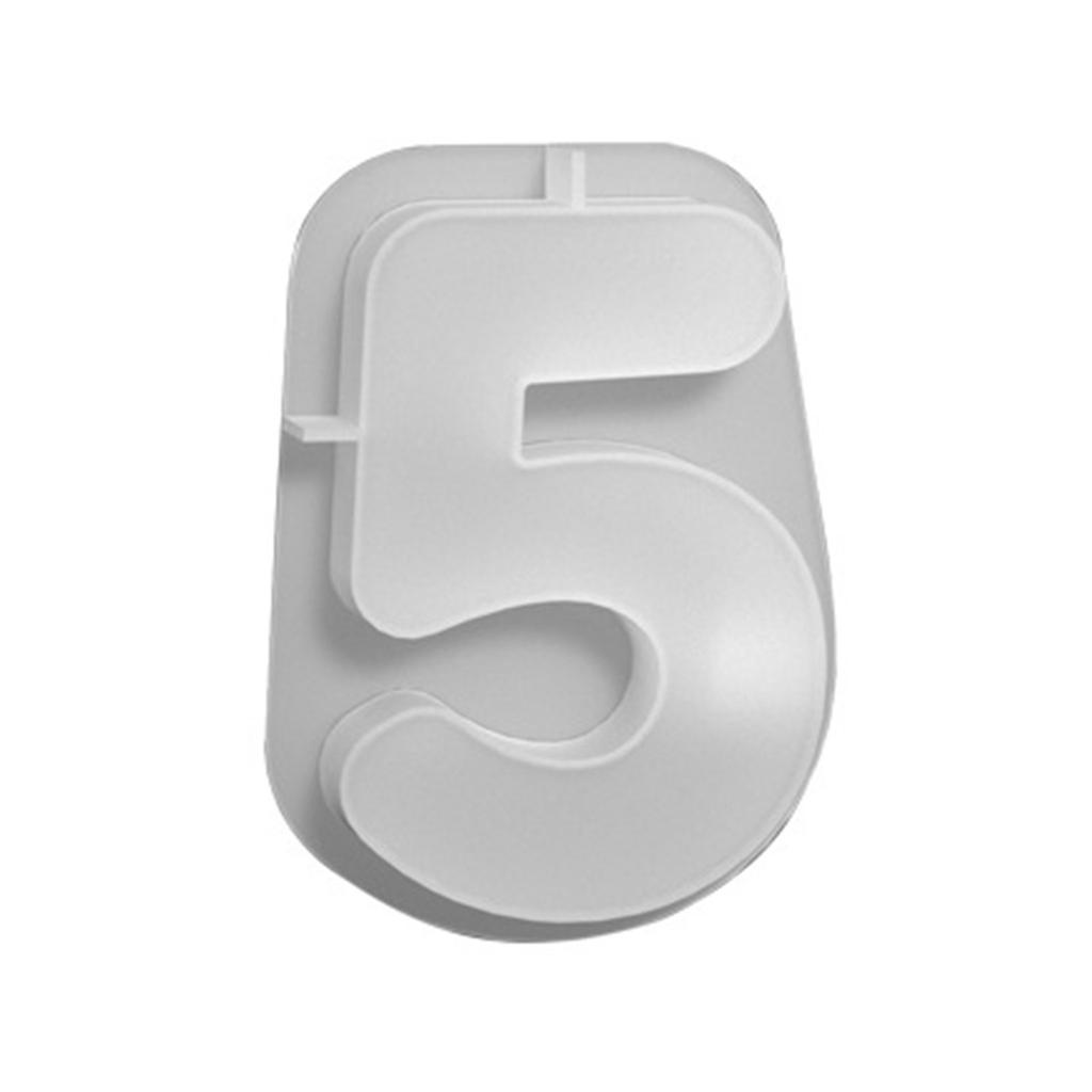 DIY Numbers Candlestick Silicone Mold Candle Holder Gypsum Resin Mold Handmade Epoxy Resin Casting Home Desktop Decor