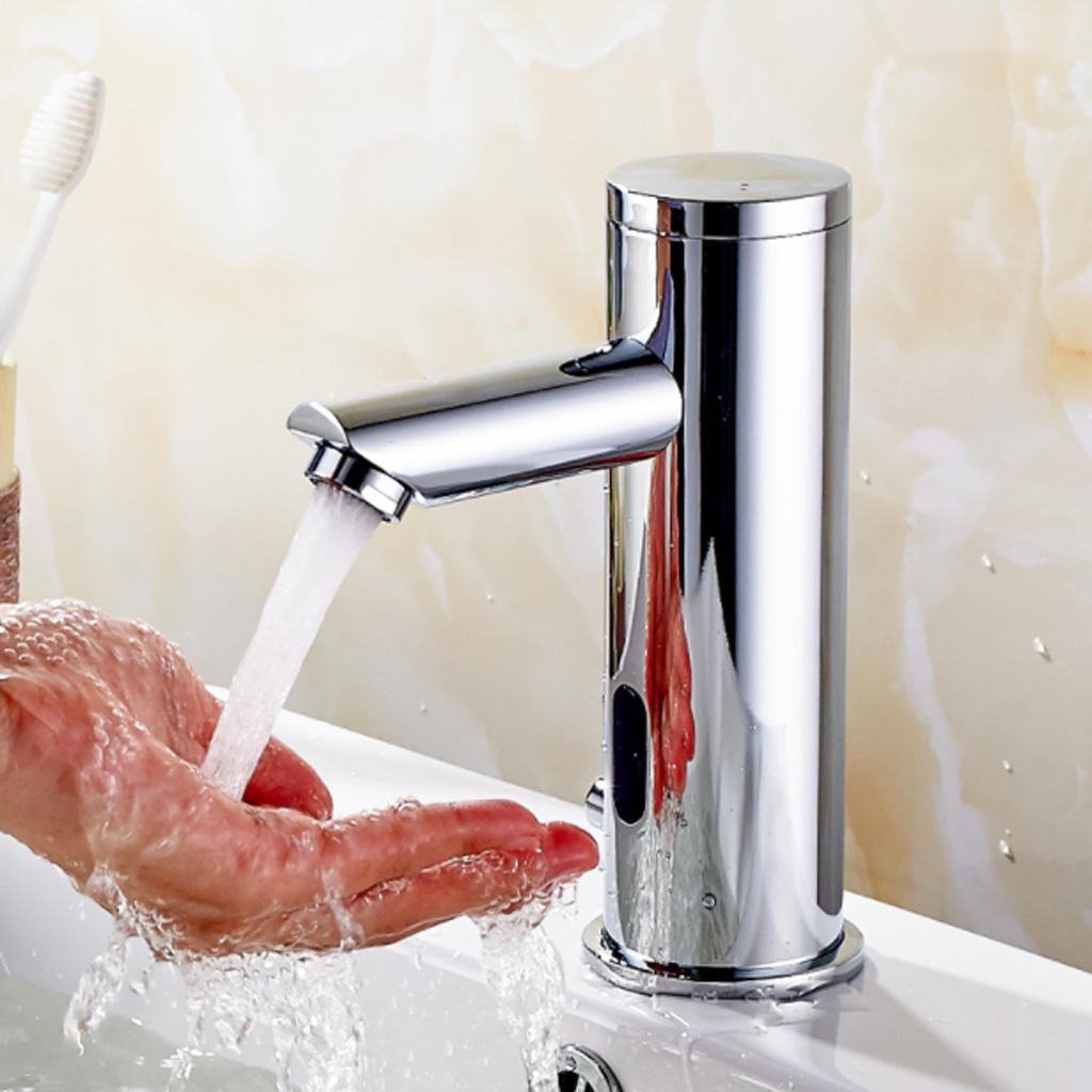 Robinet de apă pentru chiuvetă cu senzor automat din aliaj, baterie automată fără atingere