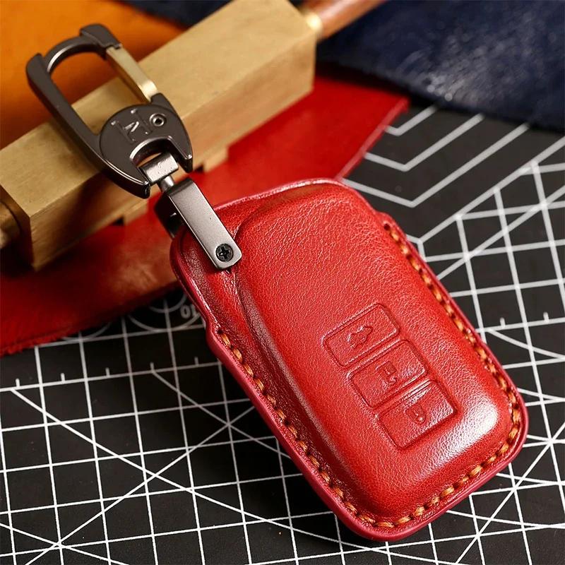 New Luxury Leather Car Key Case Cover Fob Protector Accessories for Lexus Nx200 Nx300h Rx300 ES300 Keychain Holder Keyring Shell
