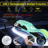 230° Induction LED Headlamp 5 lighting Modes Head flashlight COB rechargeable lantern for camping running Waterproof Head Light