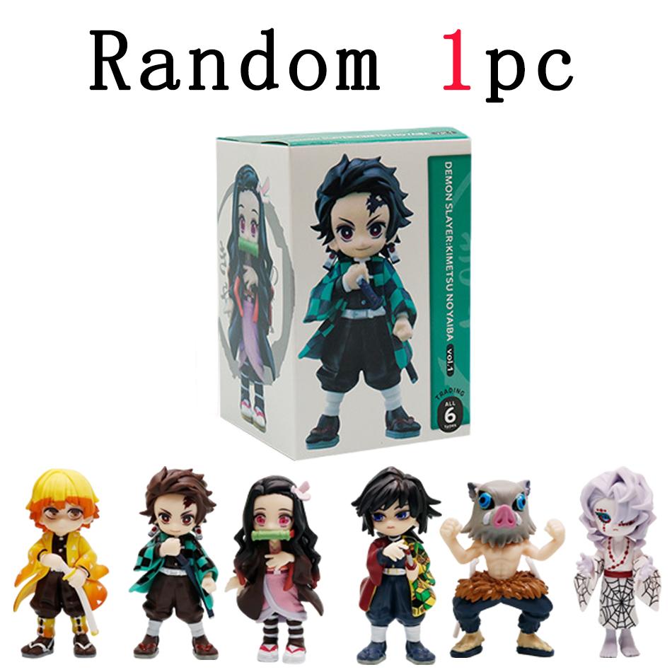 Raumdekorationen Kimetsu no Yaiba Figur Kamado Tanjirou Actionfigur Agatsuma Zenitsu Nezuko Krieger PVC Modell Spielzeug