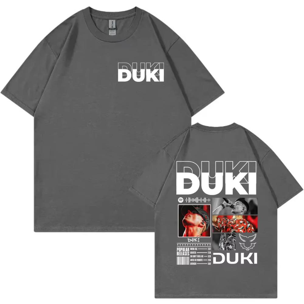 Rapper Duki Tour 2026 Graphic T Shirt Men's and Women's Hip Hop Vintage Short Sleeve T-shirt Summer Casual Fashion Loose T-shirt