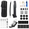 Oziral Kit de Reparo de Furo de Bicicleta Ferramenta para Bicicleta Reparo de Furo Portátil Conjunto de Válvulas de Pneu de Ar Mini Bomba 120 Suporte de Garrafa Conveniente para Emergência Japonês