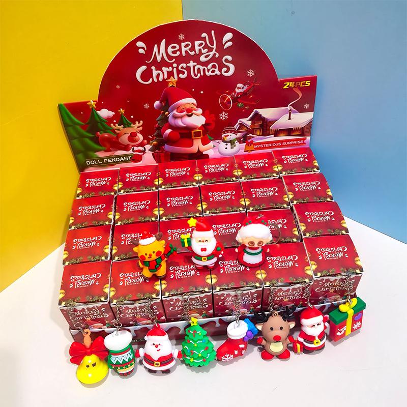 2/6/12 Stück Weihnachten Thema Party Schlüsselanhänger Geschenkpaket Überraschungsbox Geeignet Als Weihnachtsgeschenk Partygeschenk Am Besten Für Weihnachten