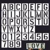 Letter Template Set Lightweight Process Formwork Reusable Letter Number Stencils for Diy Art Crafts Wood Signage Cake