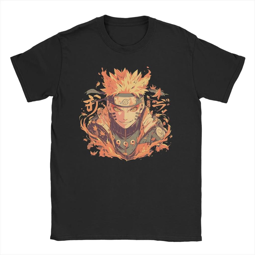 Vintage Japanese Anime Graphic Tshirts Unisex Unisexs Round Collar 100 Cotton T Shirts Narutoes Tees Birthday Gift Clothing