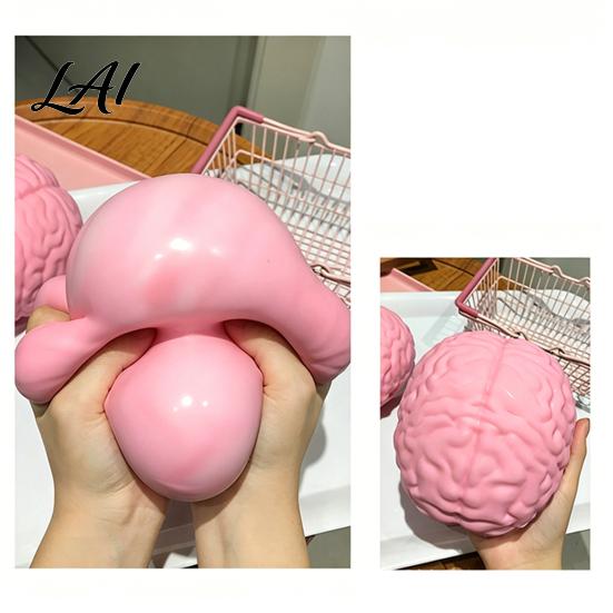 Brain Sensory Toy 1/2Pcs Giant Simulation Squeeze Stress Relief Pink Decompression Slow
