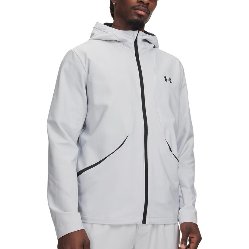 Under Armour Woven Hooded Zip Long Sleeve Jacket Men jackets 6014622-110 M