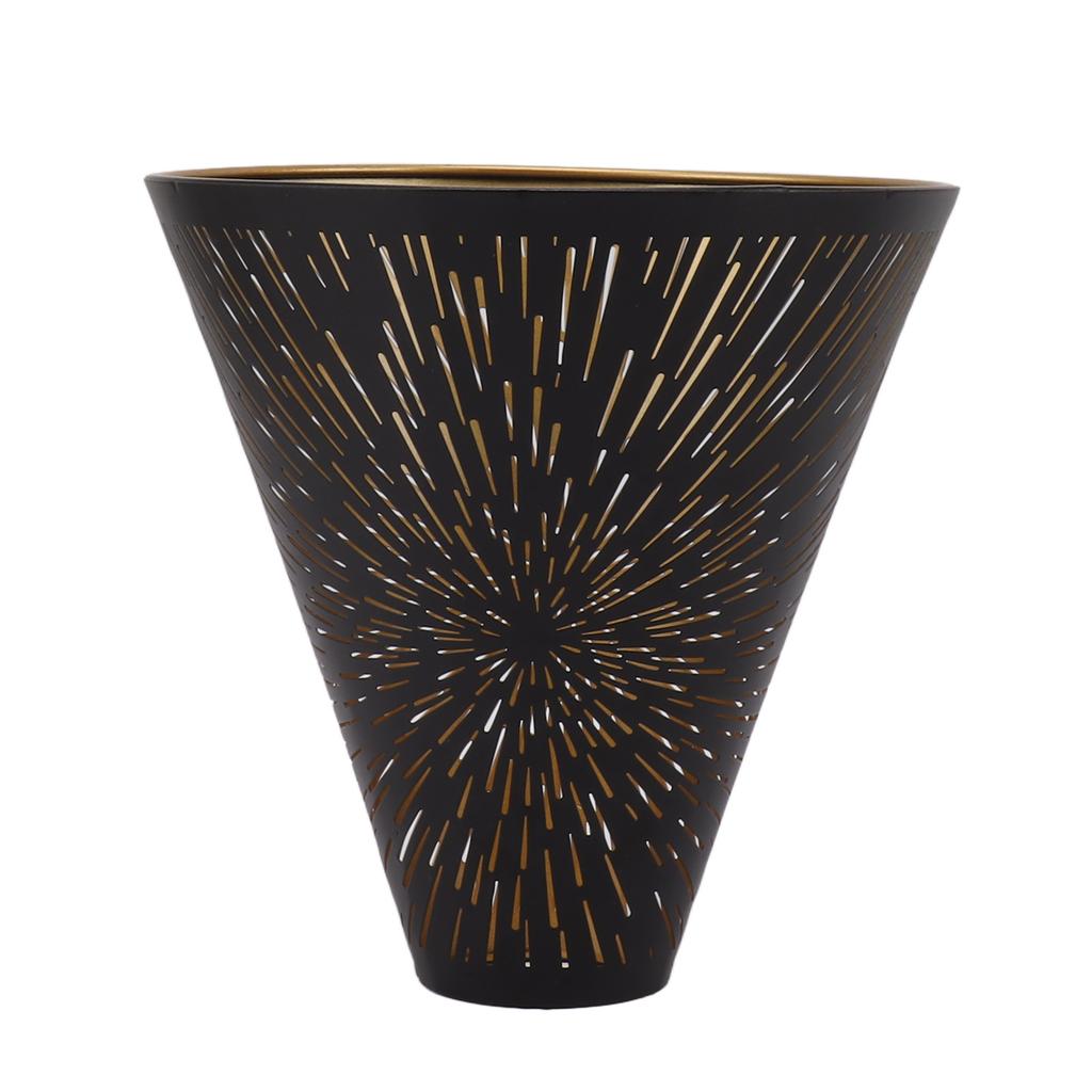 Table Lamp Shade Laser Engraved Metal Fireworks Shape Projection Lampshade for Bedroom