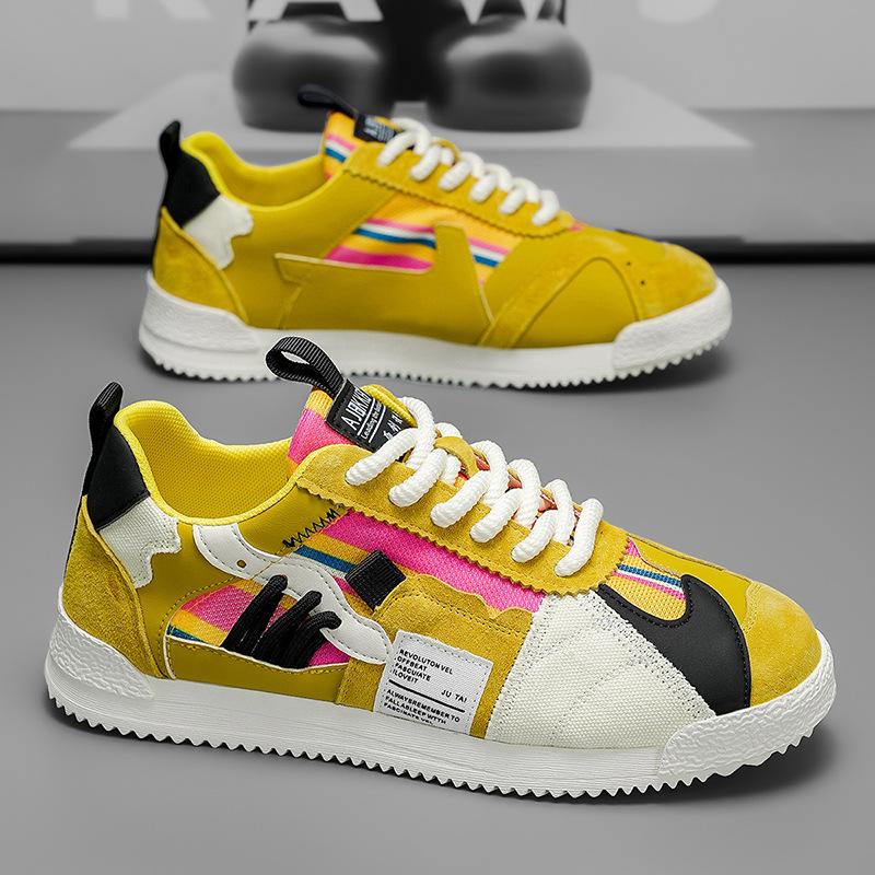 Fashion Large Size Men's White Sneakers Autumn Comfortable Non Slip Running Shoes Luxury Soft Sole Fashion Lace Up Outdoor Casual Shoes