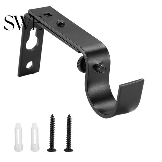 Blackout Curtain Rod Support 1/2/3Pcs Adjustable Brackets Easy Installation Window Drapery Sturdy Bracket Hanger Hooks Living Room Bedroom Accessories