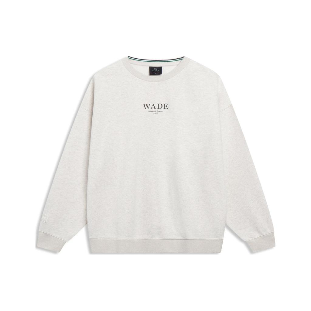 Li Ning Sweatshirt Unisex Heather Grijs Tegelgrijs AWDT143-10