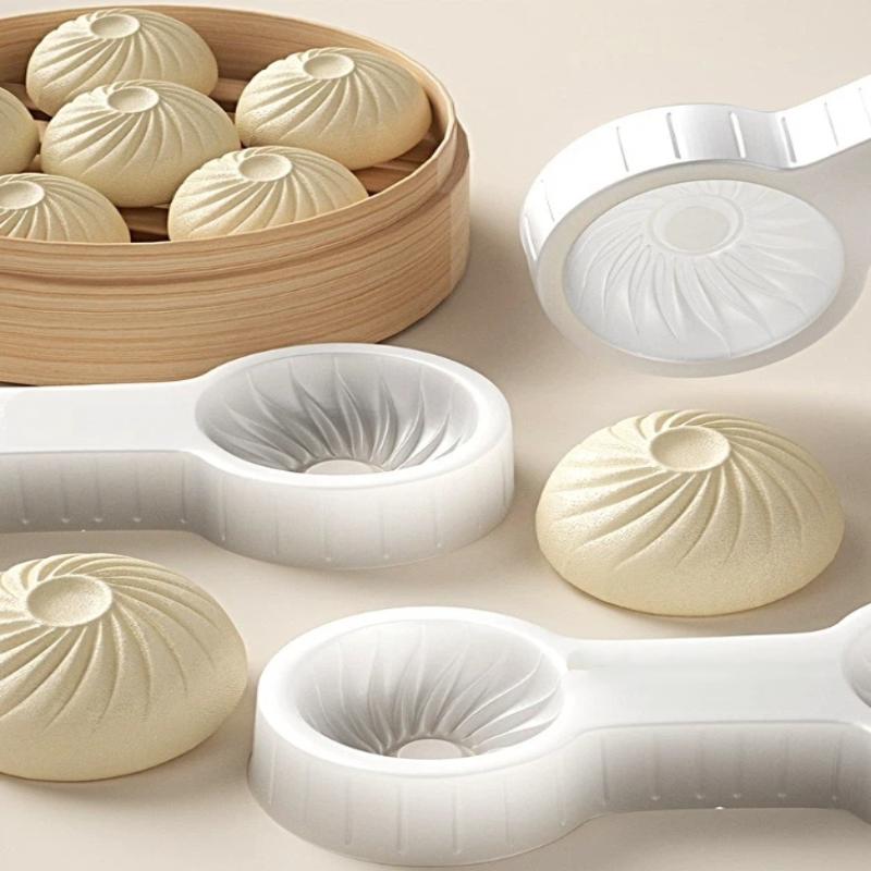 1/2/3Pcs Handmade Baozi Mold Kitchen Tool For Baking Chinese Sted Buns Bread Dough Pastry Cooking Utensils Household Items