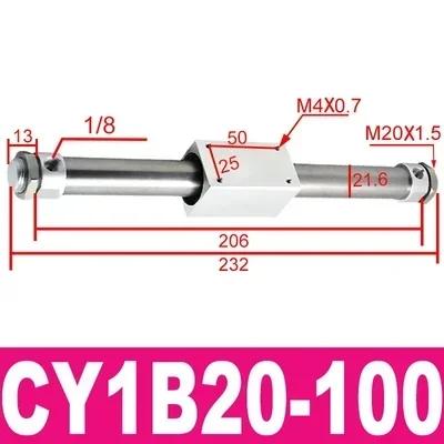 Rodless Cylinder CY1B Magnetically Coupled Rodless Cylinder CY1B10-100-150-200-250-300-400-500