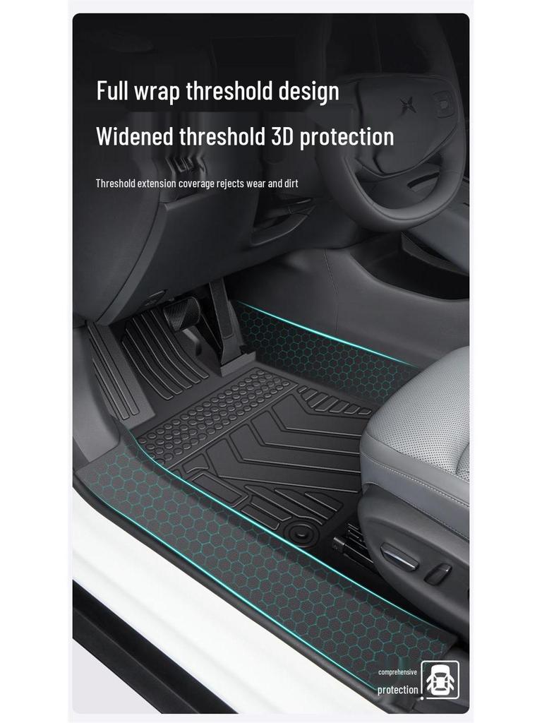 2025 Xpeng G7 TPE Vollabdeckung Fußmatten - Spezielle Innenraum-Modifikationszubehörteile für Autos