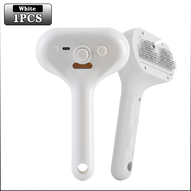 

Паровая кошачья щетка Спрей для питомцев Расческа для груминга Удаляет плавающую шерсть Пух Шерсть Вода Паровая укладка для собак кошек Аксессуары белый