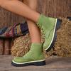 2026 Women's Autumn/Winter Lace-Up Suede Martin Boots - Thick-Soled, Chunky Heel, Comfortable & Versatile Short Boots.