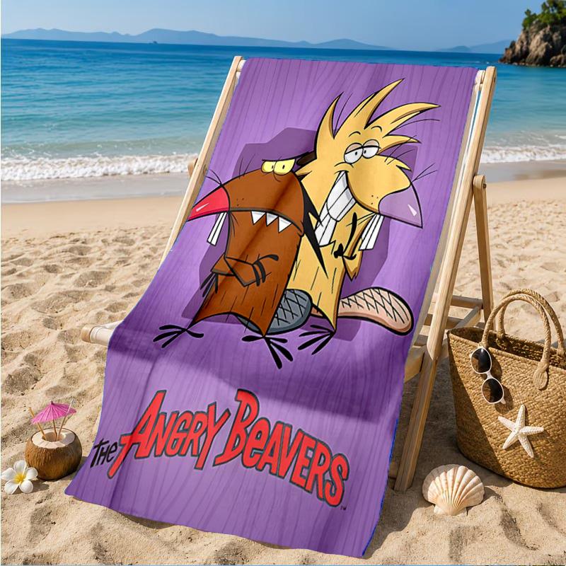 Angry Beavers Adventure Beach Towel, Microfiber Beach Towel, Perfect For Pool, Beach, Travel, Home Decor Beach Party Fan gifts
