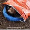 Orange Emergency Aluminum Sleeping Bag with Storage – Cold Protection & Disaster Relief