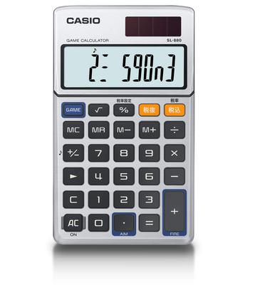 Casio Notatnik do gier 10 Kalkulator, Typ, Cyfry, SL-880-N