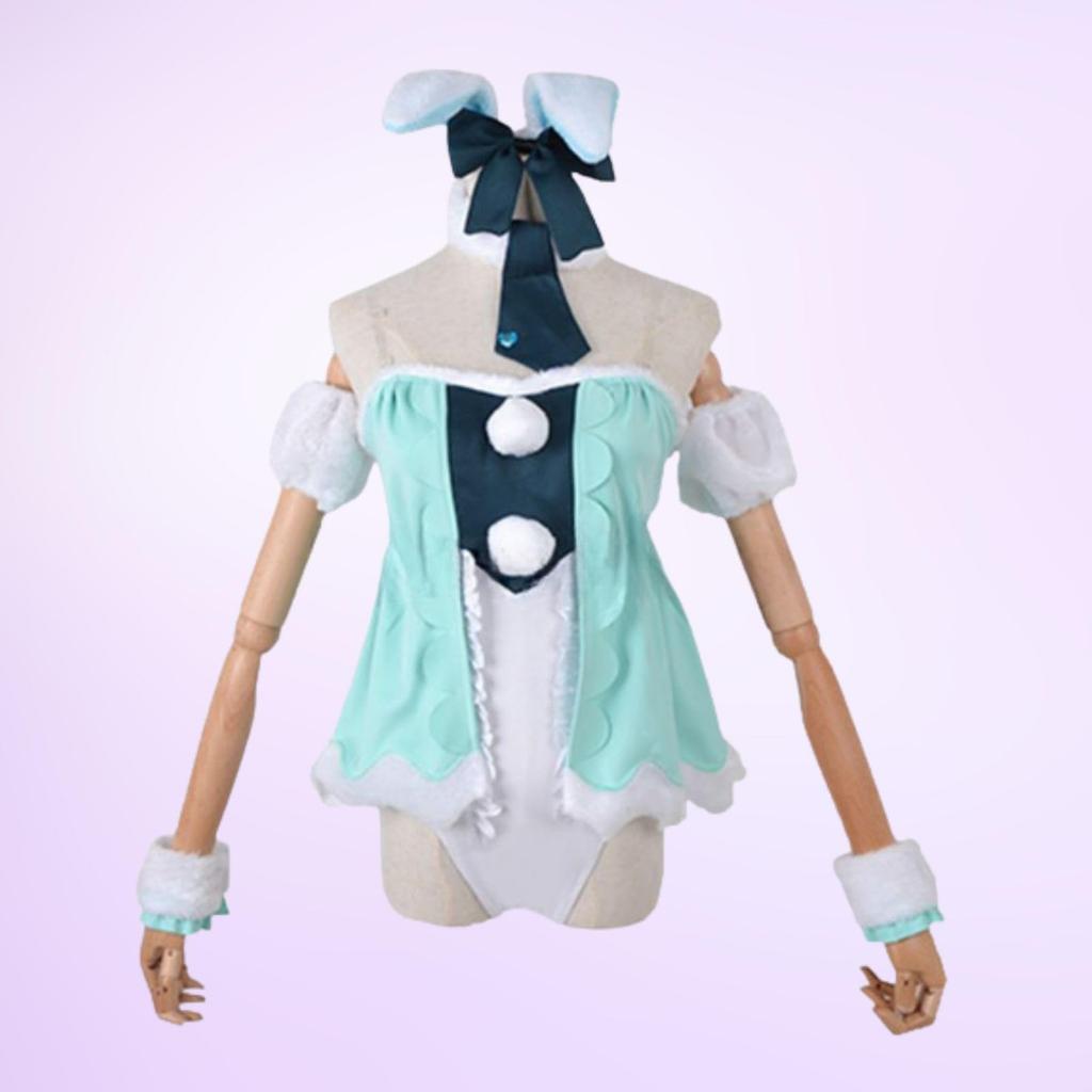 [Milky Time] Hatsune Miku Cosplay Halloween Bunny Girl White Rabbit with Wig