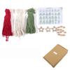 3pcs/set DIY Macrame Woven Christmas Tree Kit Christmas Craft Gift Kit Very Suitable For Family Friends Perfect Holiday Gifts
