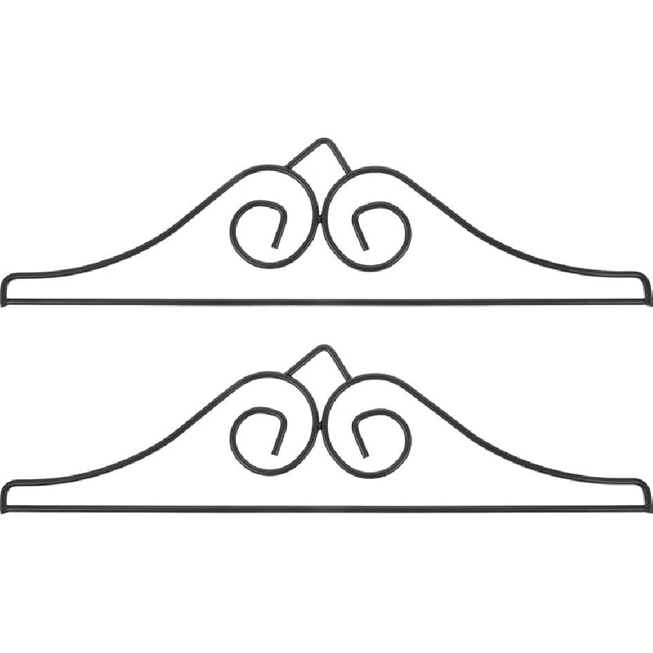Garden Flag Wall Hanger, 2Pcs Metal Garden Flag Hanger Garden Banner Holder for Garden Lawn Porch Wall 1pc чёрный