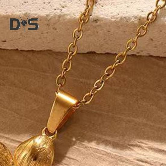 Collier de Fleurs pour Femmes Collier Pendentif Fleur en Métal Bijoux Hypoallergéniques pour Mariages Anniversaires