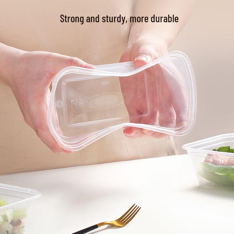 BJ Disposable Rectangular Microwave-Safe Food Containers