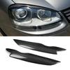 Pair Carbon Fiber Headlamp Eyebrow Sticker Decoration Trim
