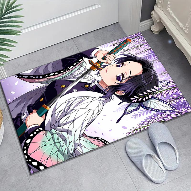 1pc Demon Slayer2 Design Area Rug - Non-Slip, Soft & Cozy Floor Mat for Living Room, Bedroom, Office - Indoor/Outdoor Decorative Carpet