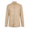 Mens Linen Point Collar Long-Sleeved Formal Shirt
