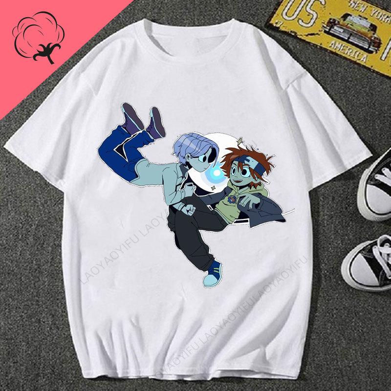 The Summer Hikaru Died Ga Shinda Natsu Aninme Shirt Cotton Crewneck Popular Hot Sale Cartoon Streetwear Harajuku Camisa Clothes