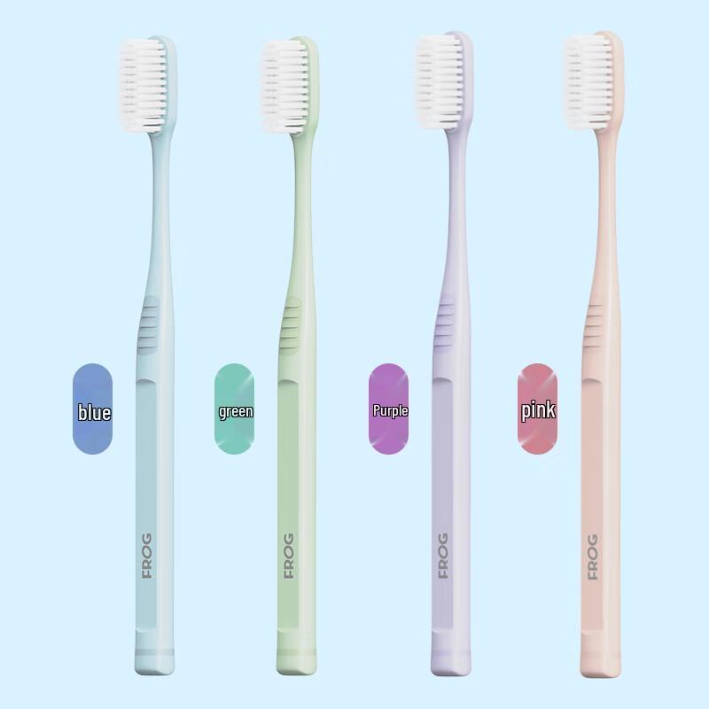 Frog Soft Bristle Adult Toothbrush Set