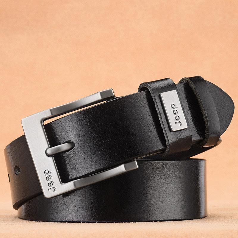 Men's Retro Genuine Leather Pin Buckle Belt - Casual Fashion Jeans Accessory