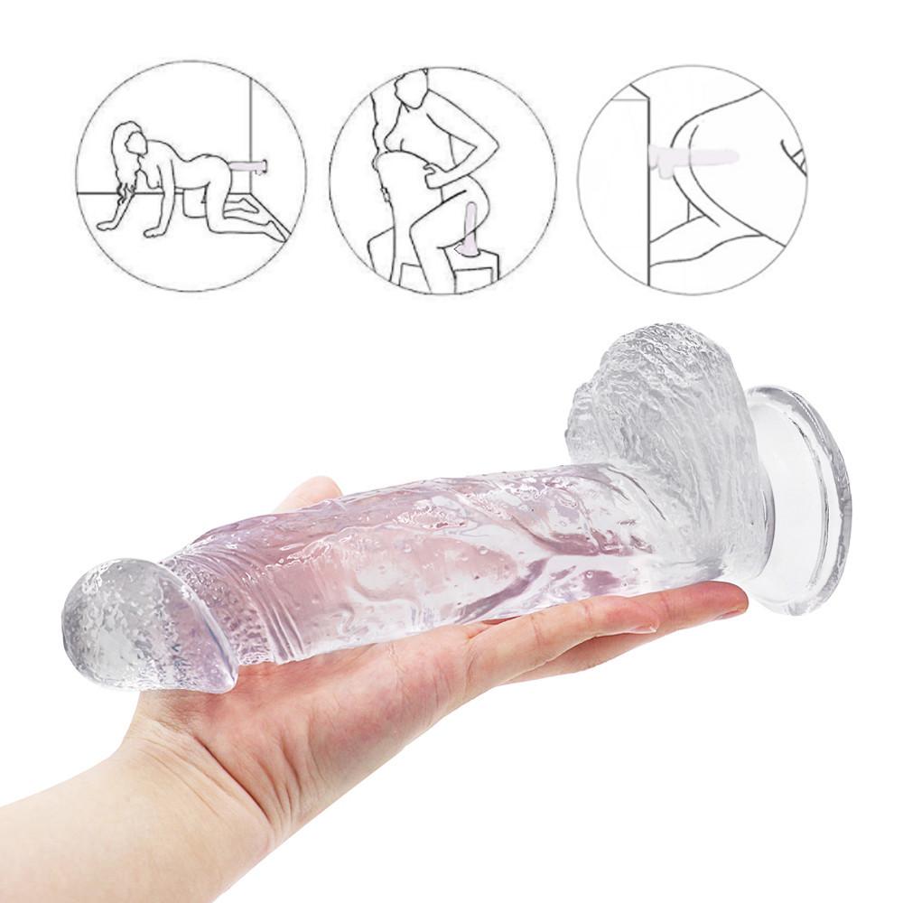 MoDi Godemichets transparents Sex Toys pour femmes Big Dick Pénis adulte Gode réaliste