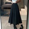 Drape Suit Fabric Skirt Women's Spring and Autumn Casual A-line Skirt High Waist