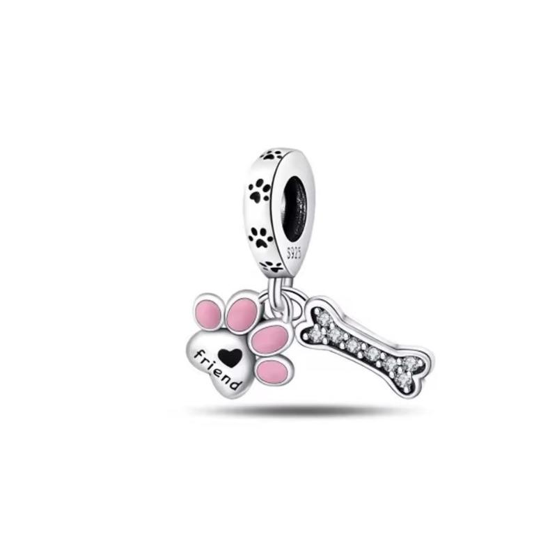 Neueste Kupfer Hund Katze Schnecke Einhorn Pinguin Niedliche Haustier Serie DIY Anhänger Passend für Original Armbänder Schmuck Geschenke für Mädchen